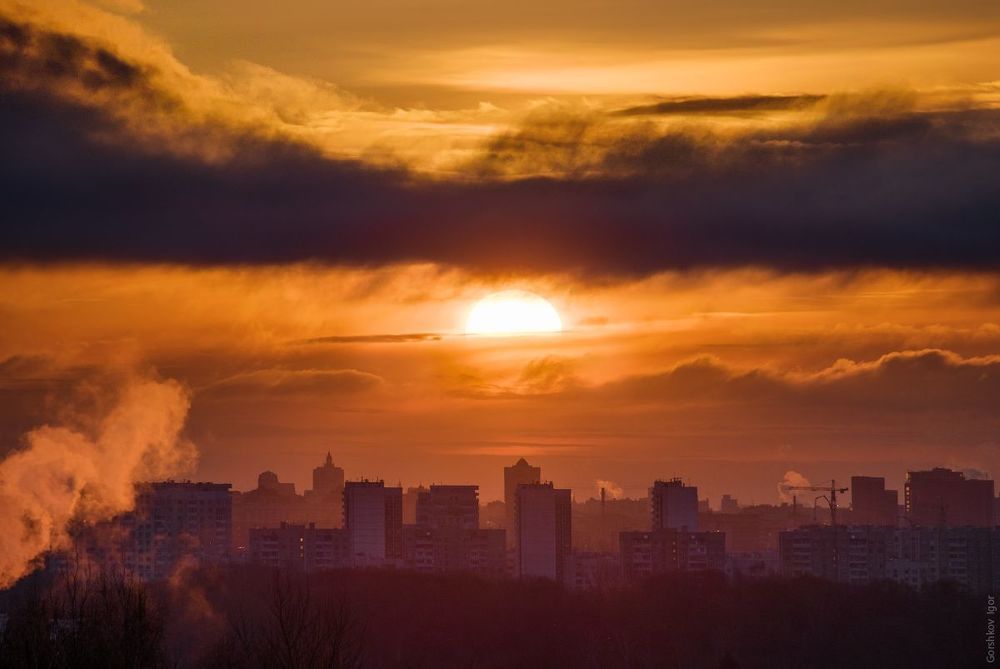 Рассвет с Крылатских холмов