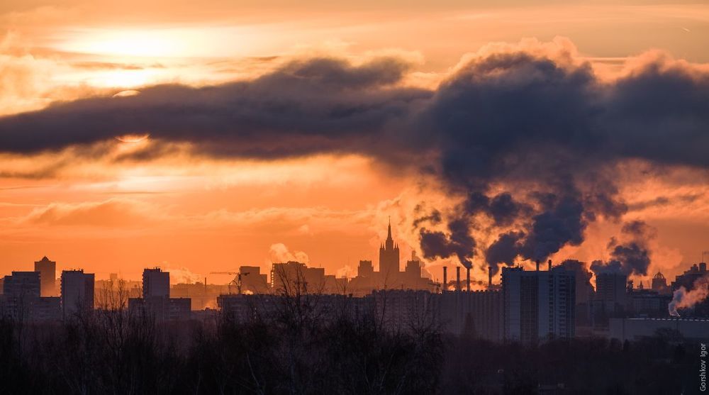 Рассвет с Крылатских холмов