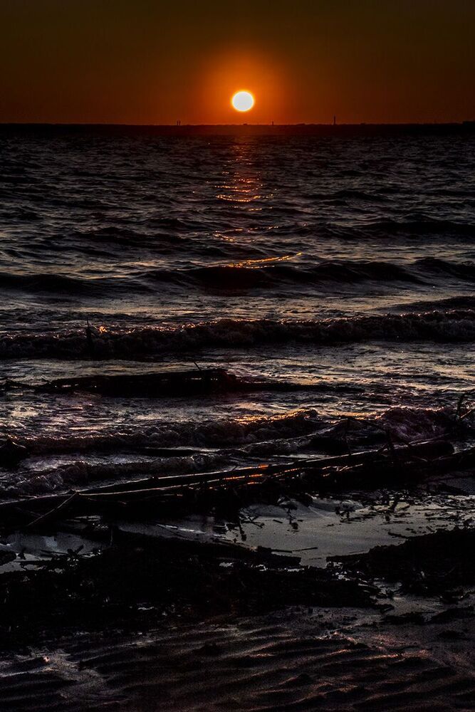 Закат на Обском море