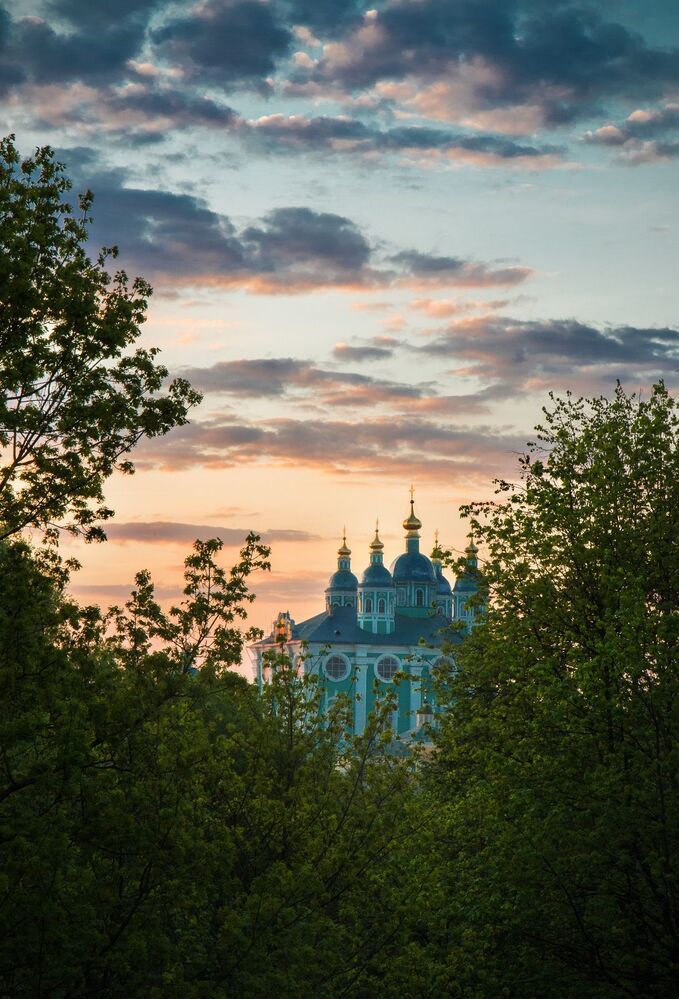 Смоленск. Собор на закате
