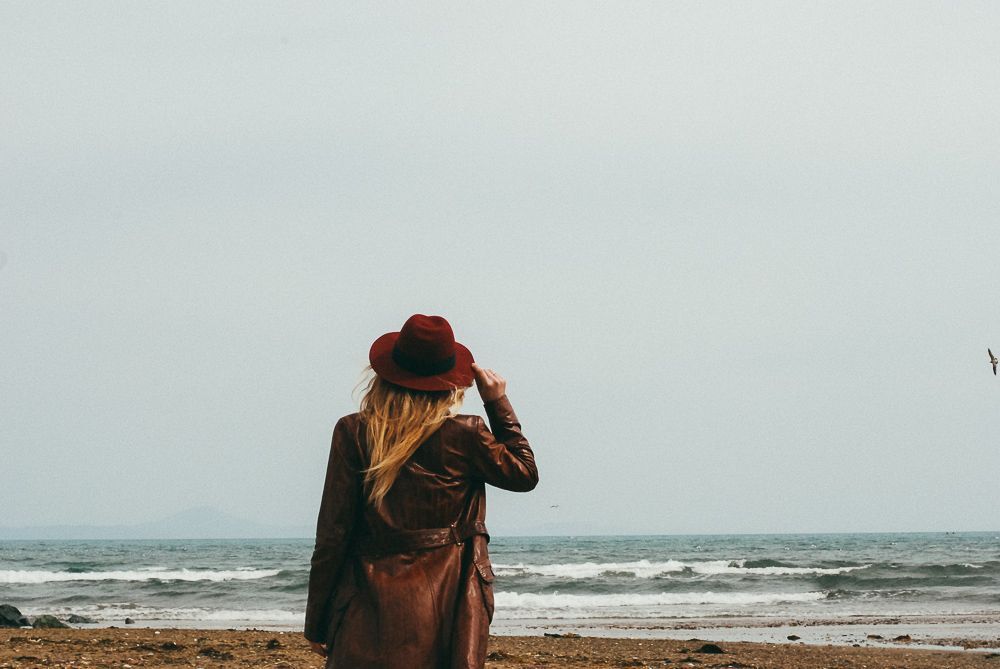 The wind in her hair