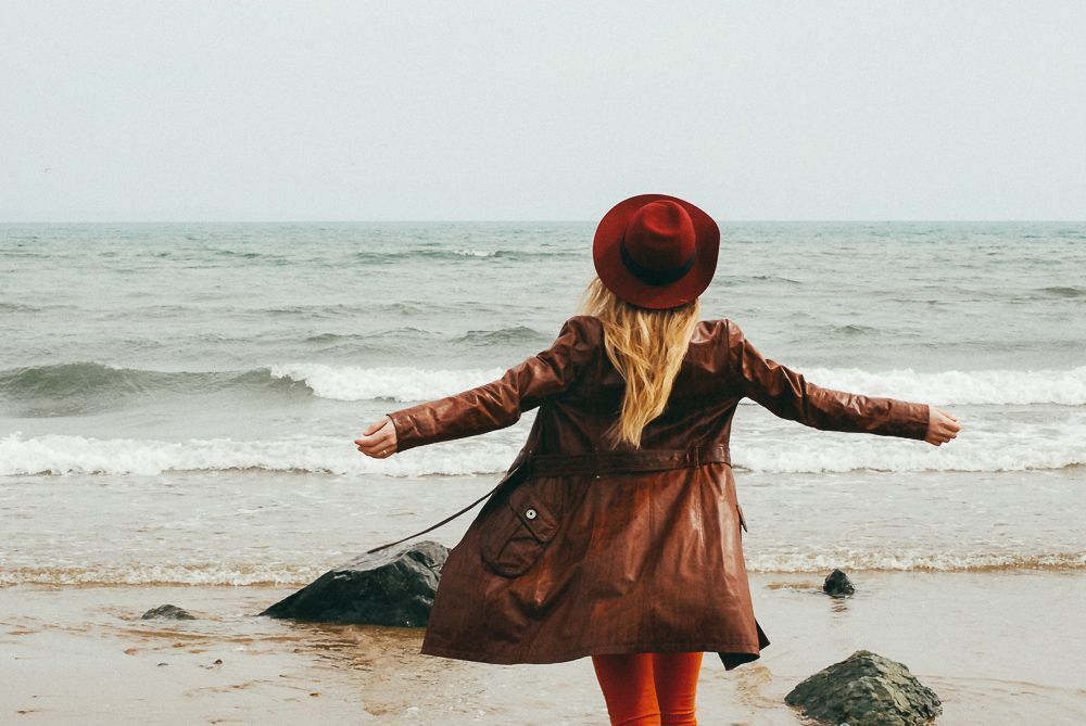 The wind in her hair