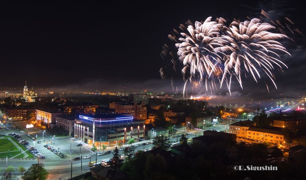 Праздничный вечер в Туле. День Победы 2016.