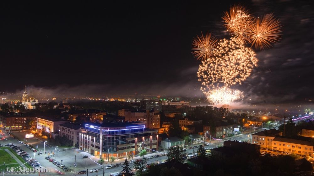 Праздничный вечер в Туле. День Победы 2016.