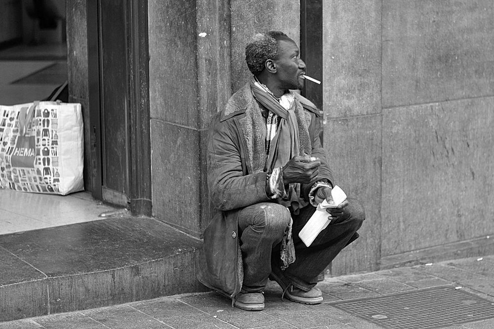 Street life in Brussels.