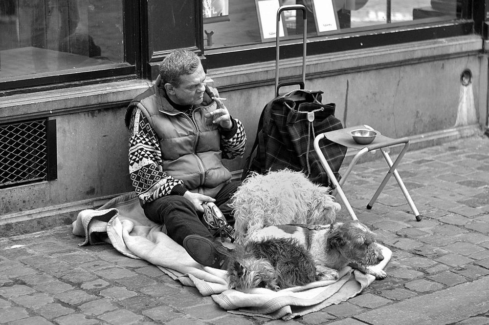 Street life in Brussels.