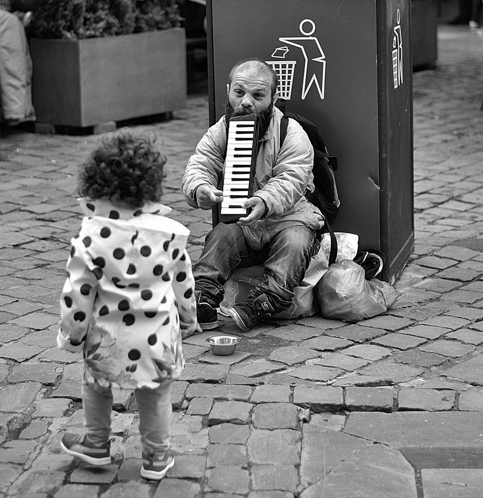 Street life in Brussels.