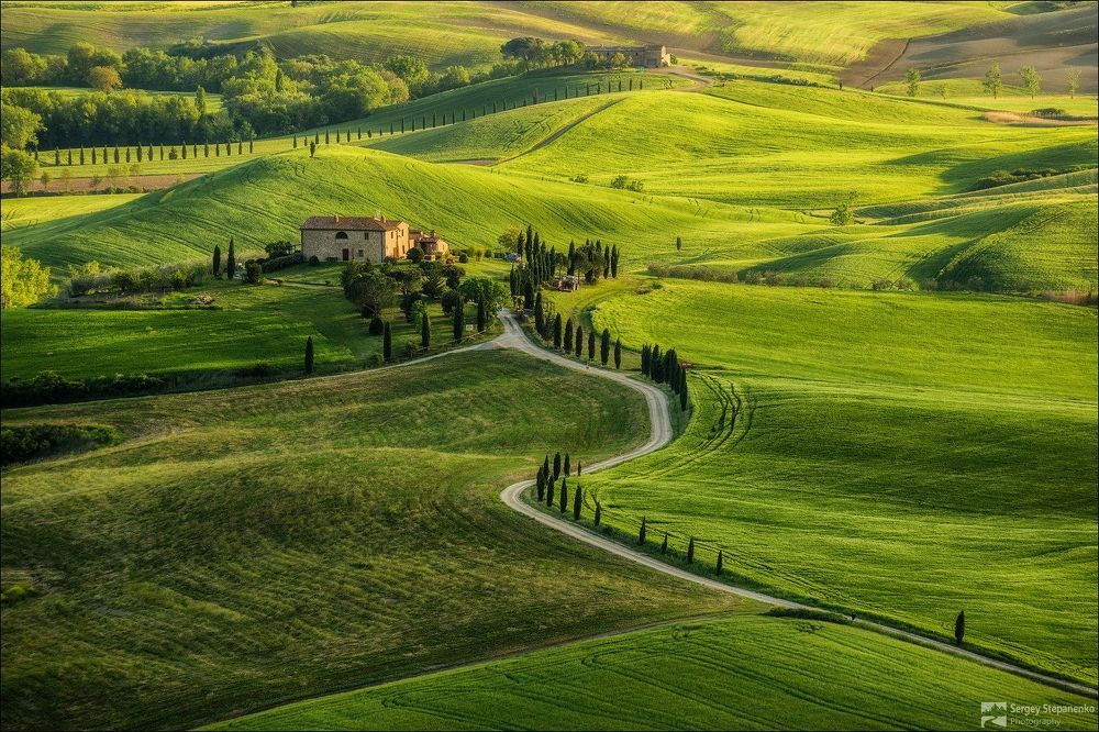 Val d&rsquo;Orcia from Pienza