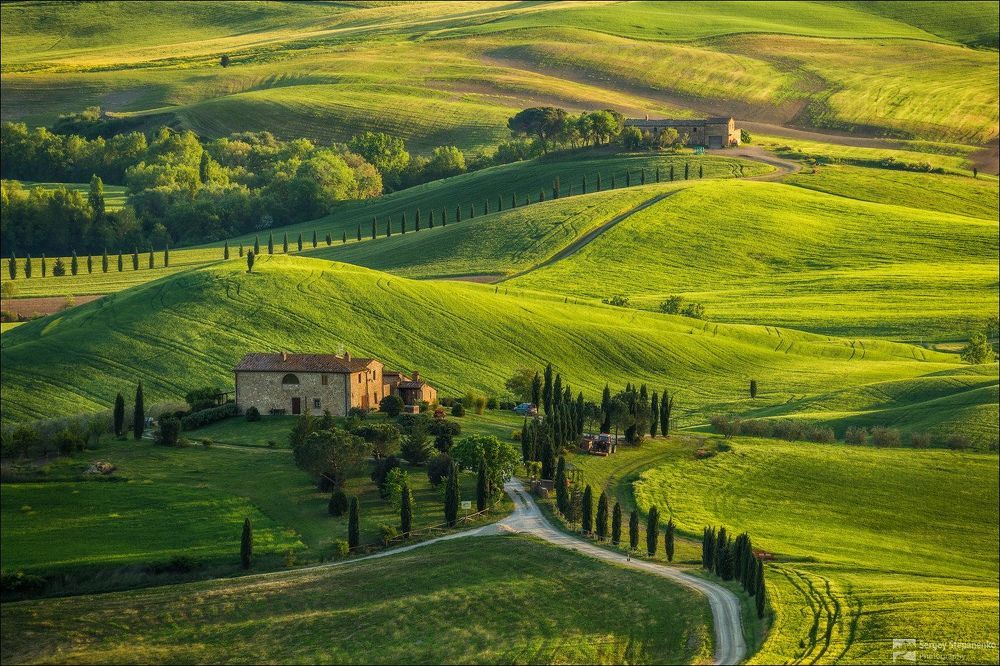 Val d&rsquo;Orcia from Pienza