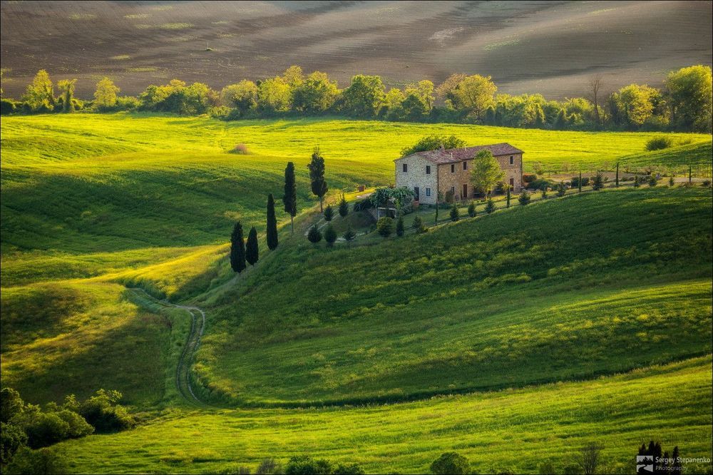 Val d&rsquo;Orcia from Pienza