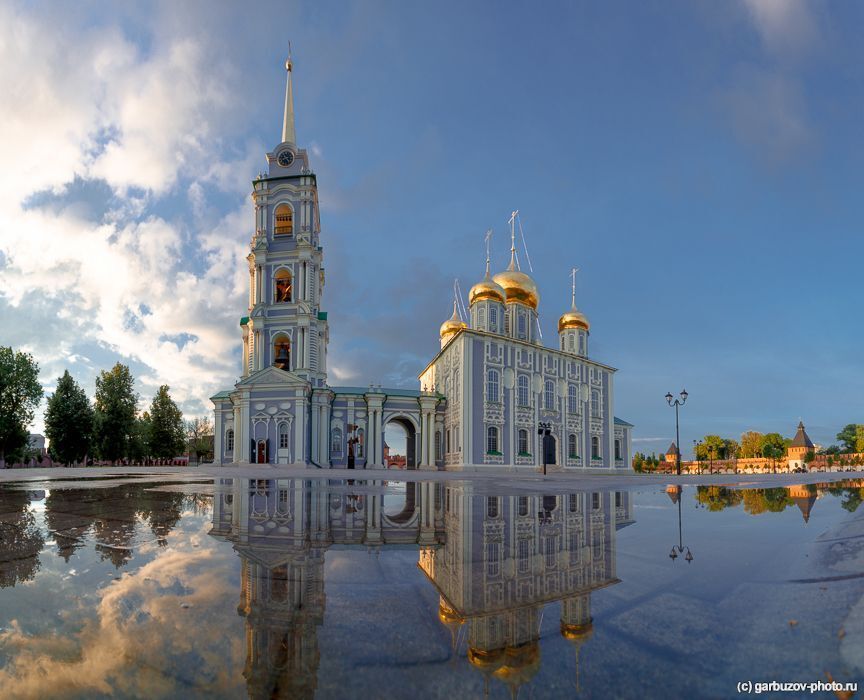 Тульский Кремль после грозы