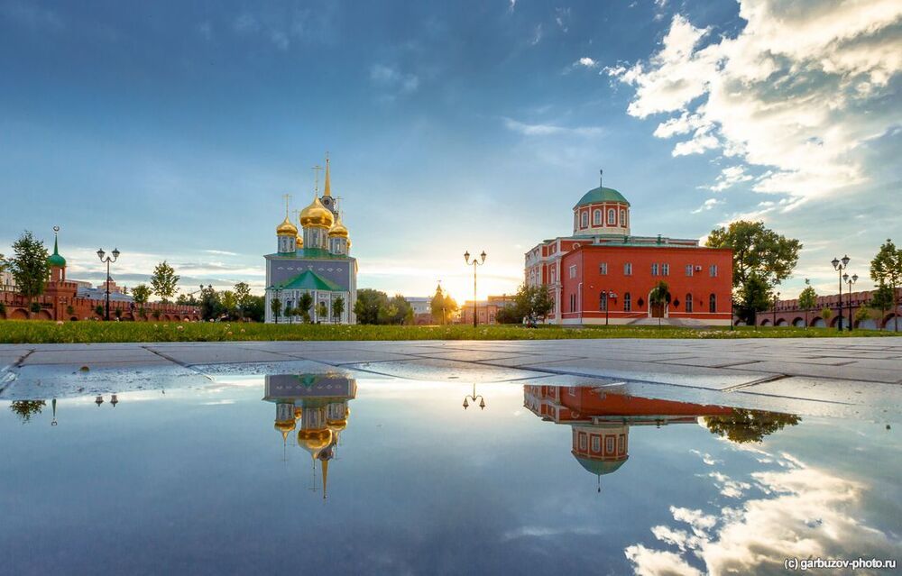 Тульский Кремль после грозы