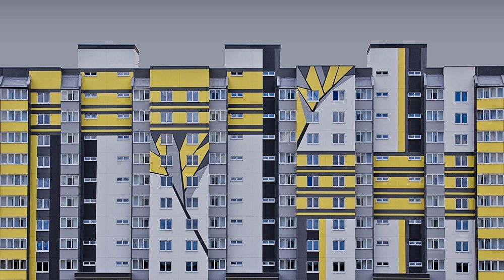 Серые новостройки