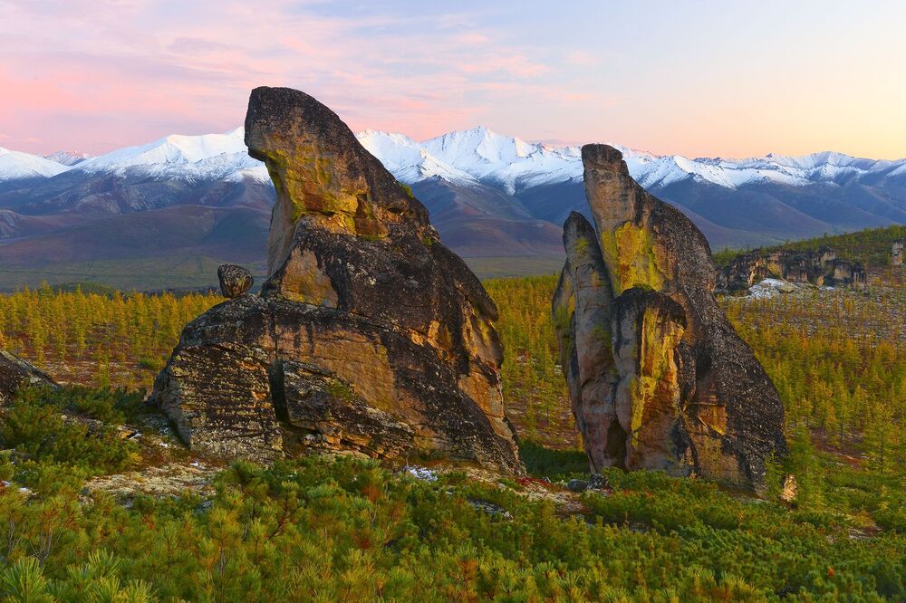 Золотая осень в горах.