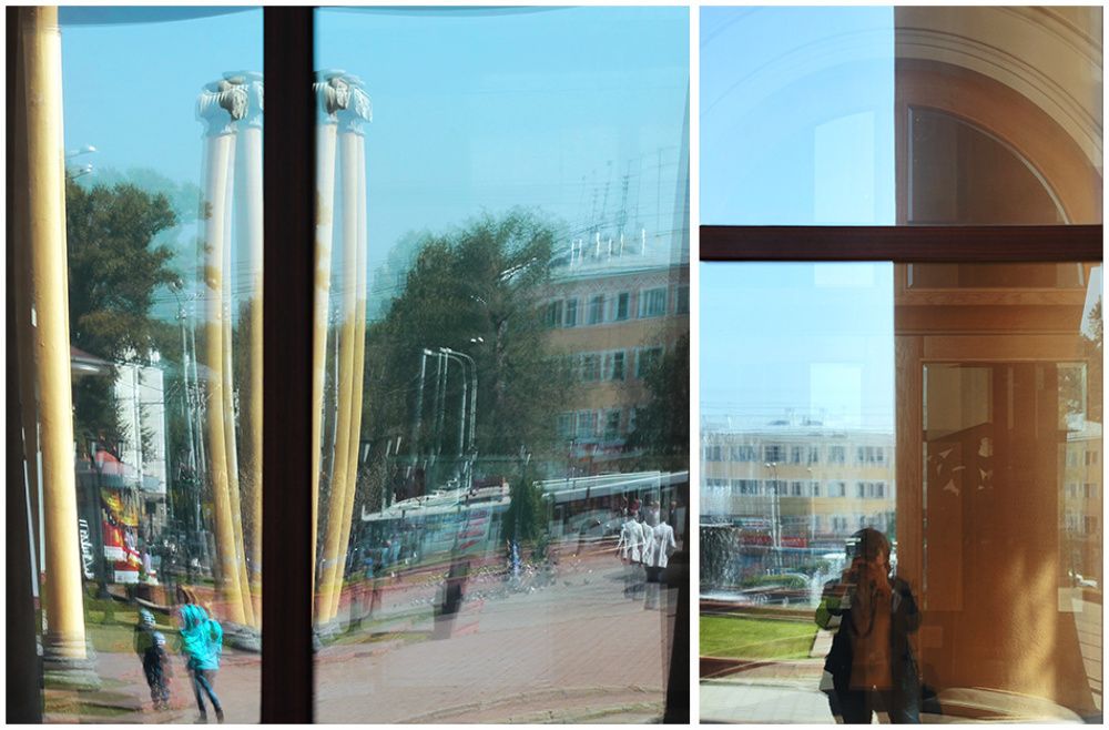 Город в отражениях.