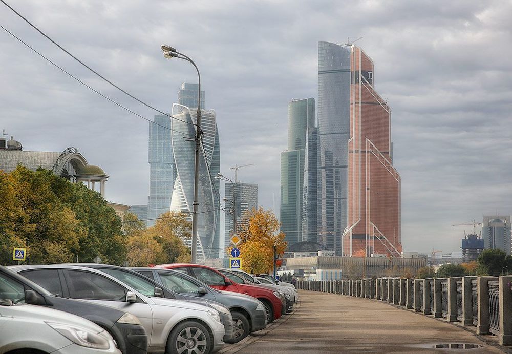 Осень в городе. С видом на Москва-Сити.