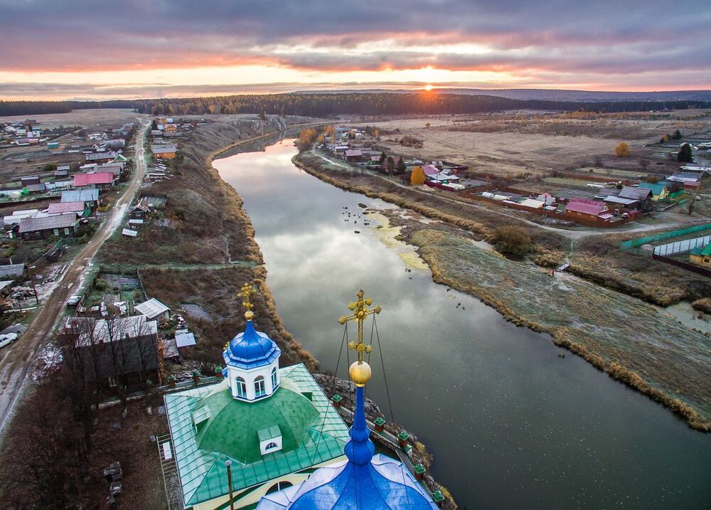 Утро на реке Чусовая
