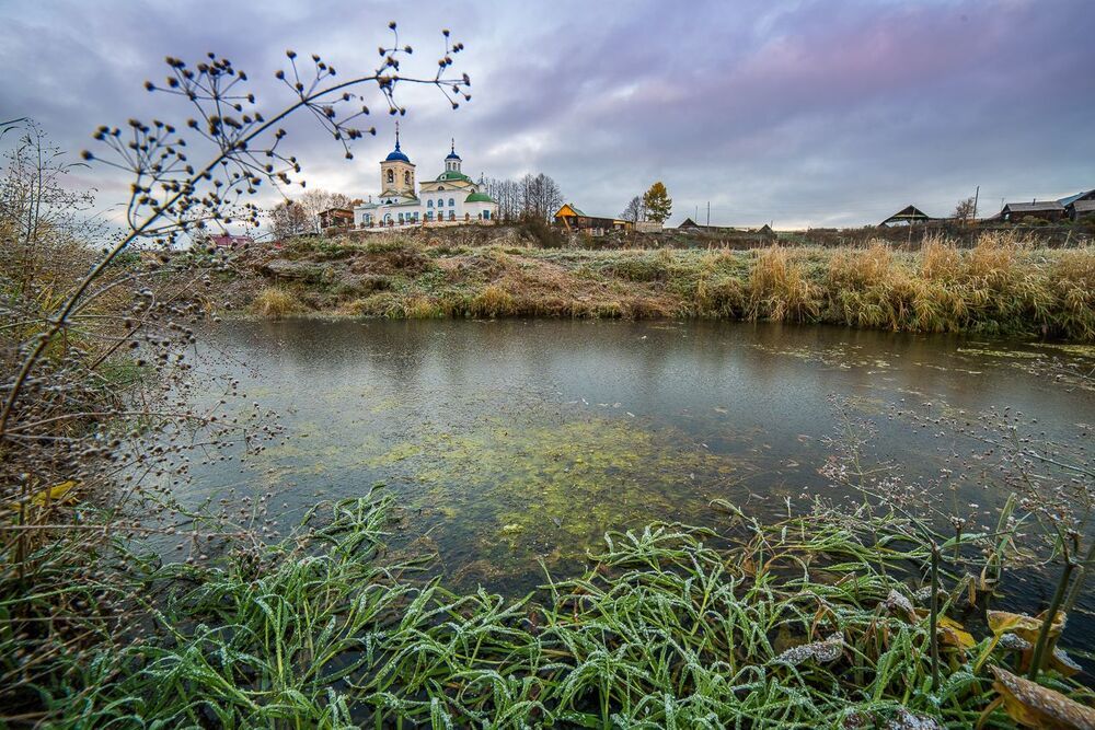 Утро на реке Чусовая