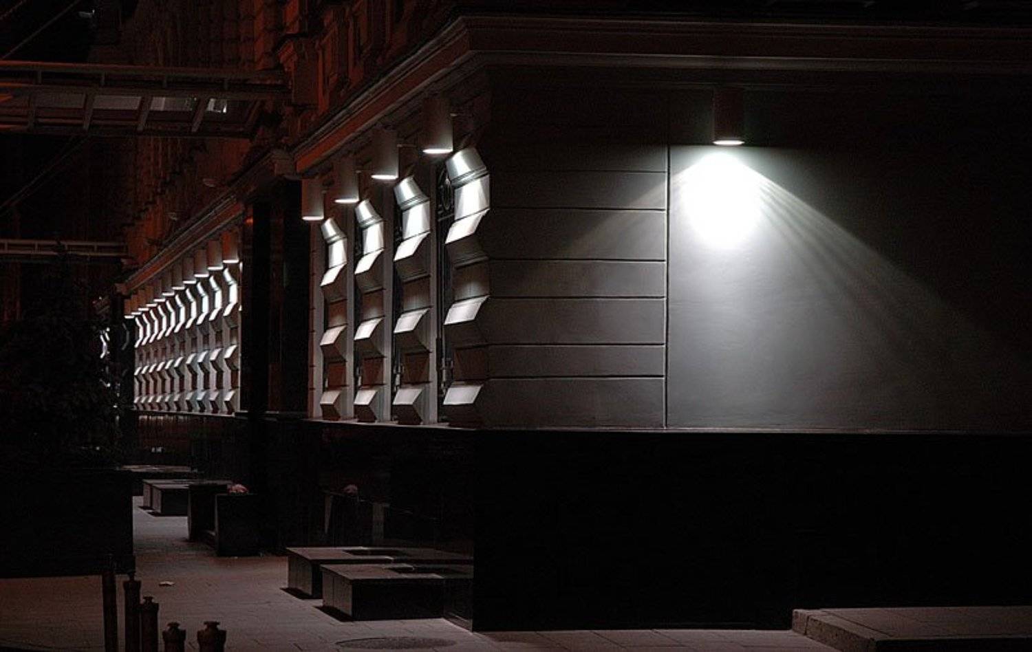 Москва, архитектура, ночной город, Racoon