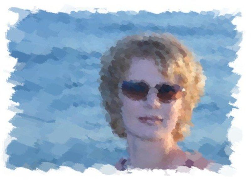 портрет,девушка,арт фотоакварель фото превью