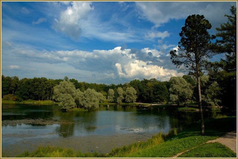 питер, гатчина, парк, небо Питер. Гатчинский парк фото превью