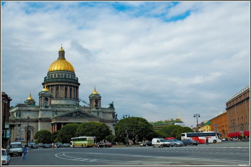 питер, храм, исаакий, собор Исаакий. Вид с обратной стороны. фото превью