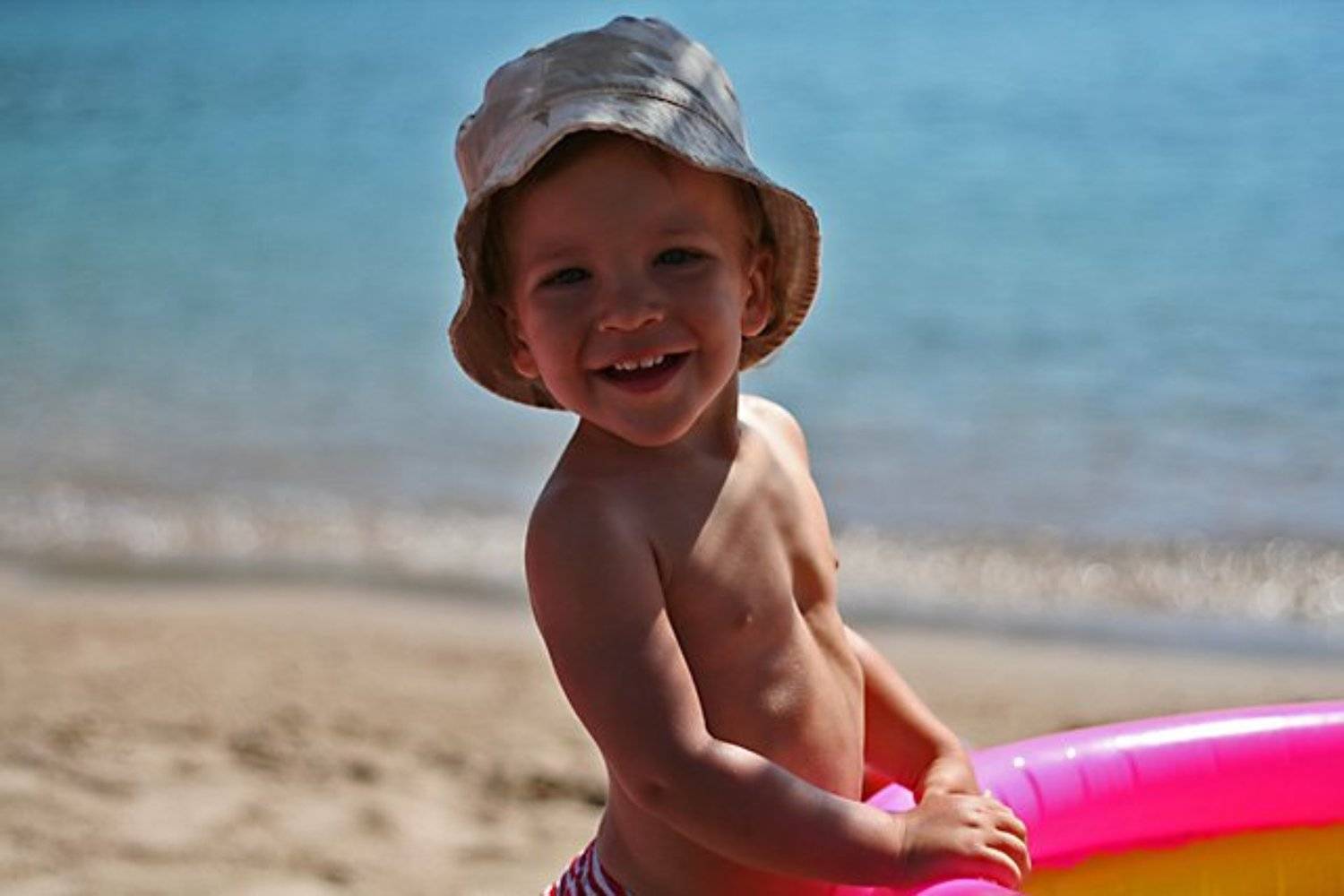 дети, море, takachi, улыбка, takachi