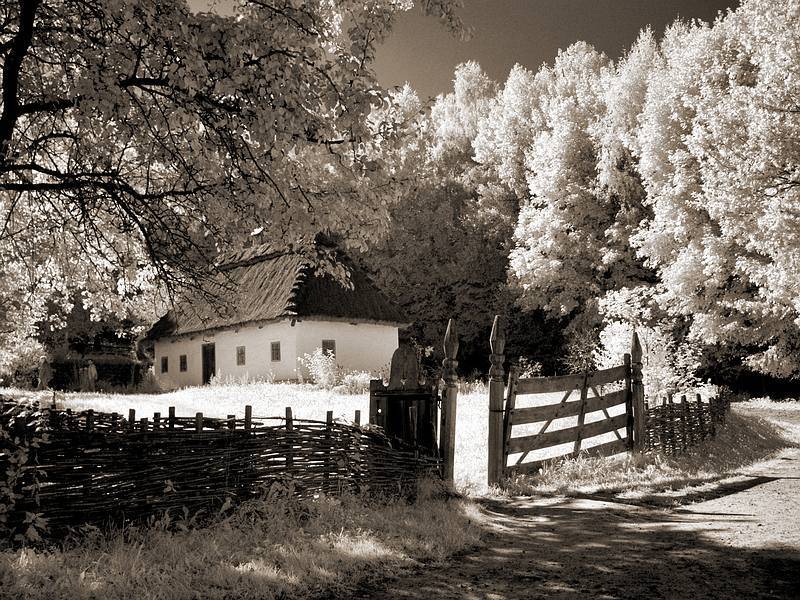 ик, пейзаж, деревня, лето, дом,, Марк Пономаренко