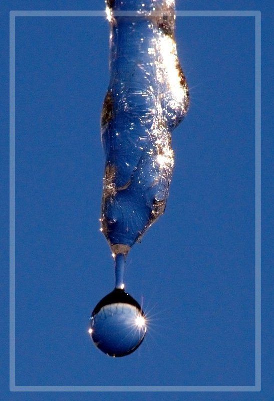 сосулька, капля, зима Капля фото превью