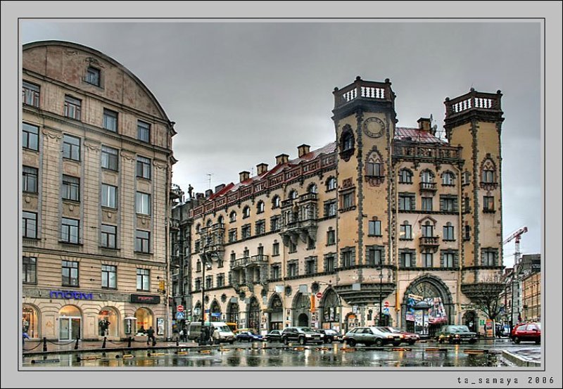 питер, дождь Из машины. Дождливое. фото превью