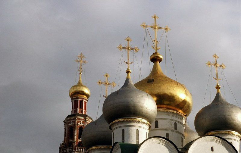 Новодевичий, монастырь, небо Новодевичий монастырь фото превью