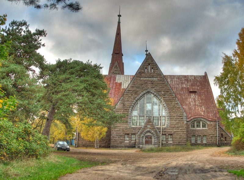 hdr, приморск Кирха фото превью