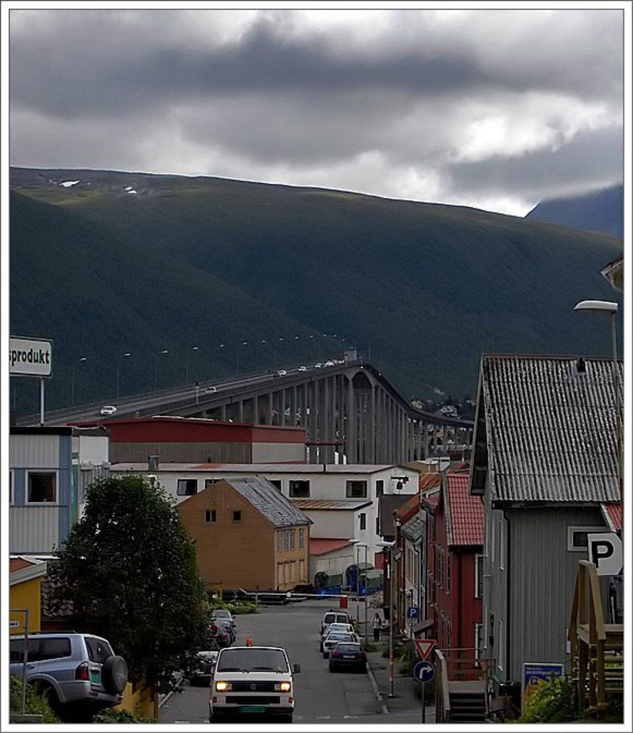 Норвегия, Тромсе, город, улица., jenta