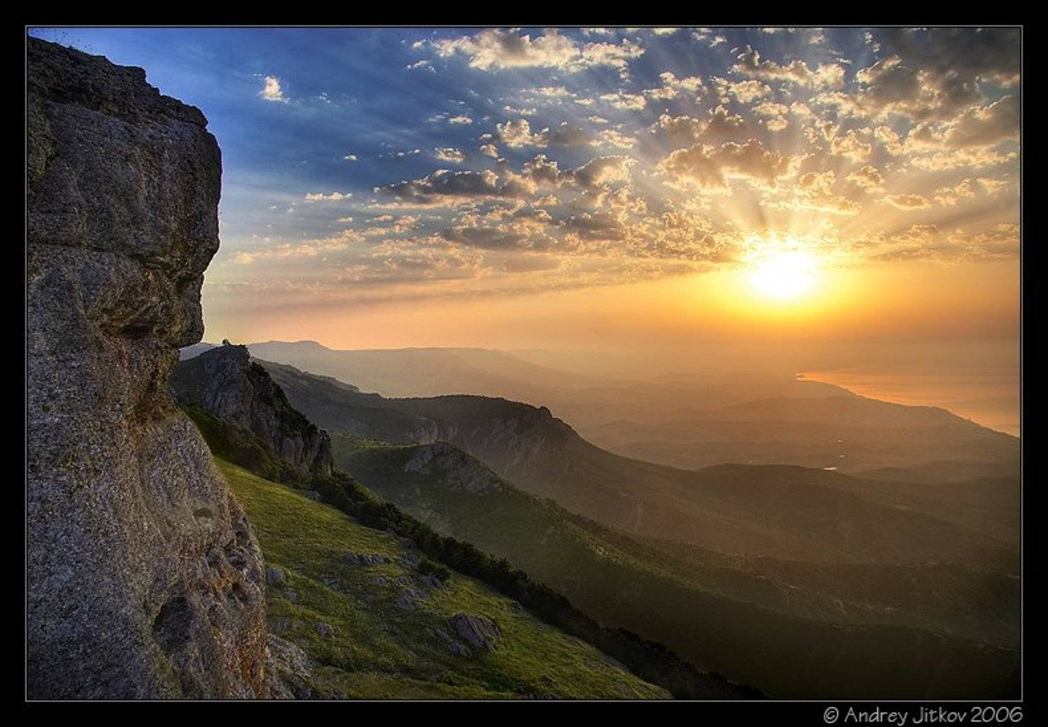крым, рассвет, солнце, горы, лучи, камни, photohunter,, Андрей Житков