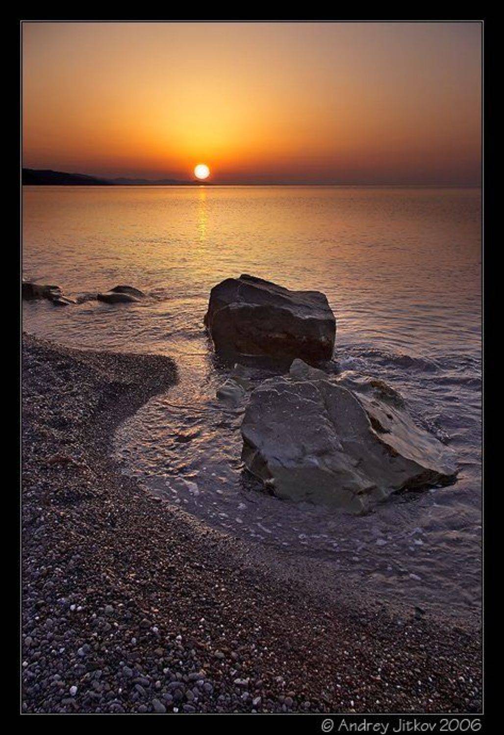 крым, рассвет, солнце, море, лучи, камни, photohunter, Андрей Житков