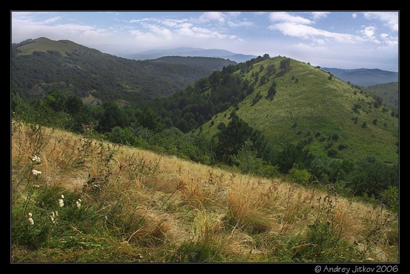 крым, лето, горы, небо, photohunter Зеленые холмы фото превью