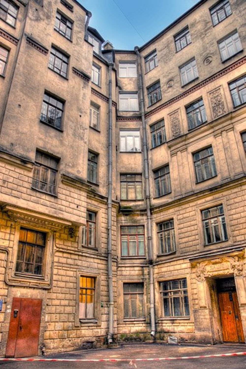 город, утро, двор, Вячеслав Архипов