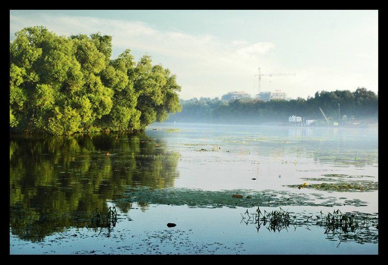 москва, водохранилище Hard color фото превью