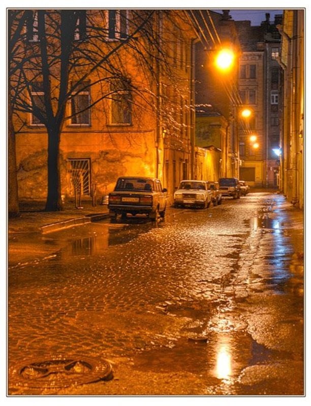 город, утро, улица, огни Улицы города Питера #1 фото превью