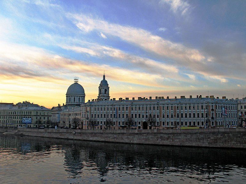 Петербур, утро, Тучков, мост Утренний вид с Тучкова моста фото превью