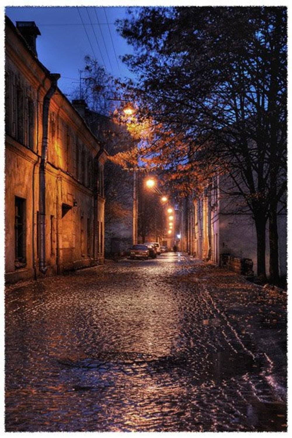 Утро, улица, дождь, рассвет, Вячеслав Архипов