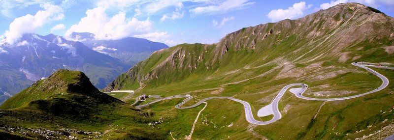 дорога,Австрийские Альпы, Австрия,горы Вьется змейкою дорога ... фото превью