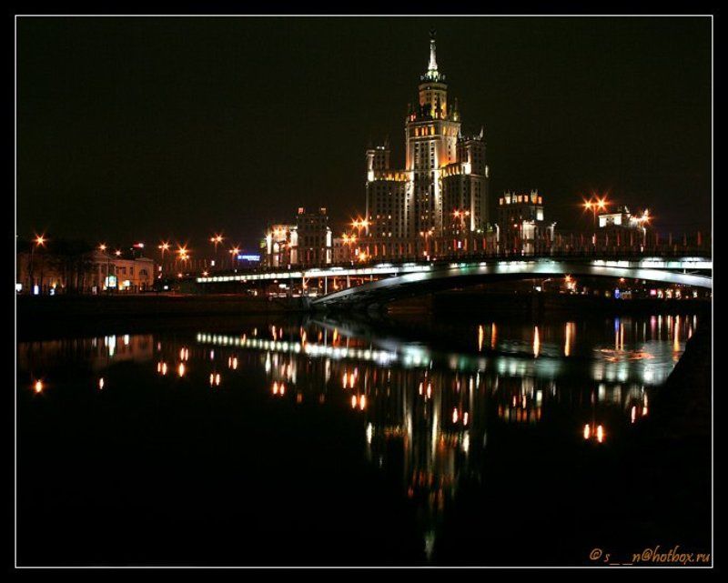 Ночная Москва Огни. фото превью