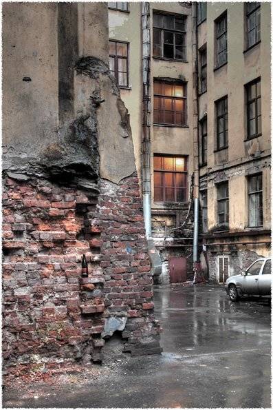 город, утро, двор, Вячеслав Архипов