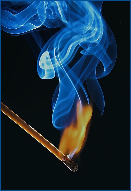 спичка, дым, огонь, макро Пшшшик! фото превью