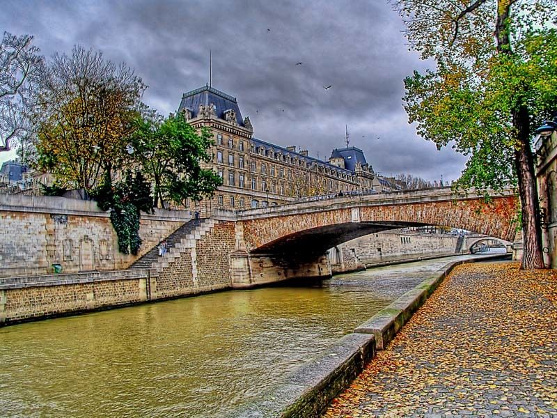 Париж, осень, небережная Сены... фото превью