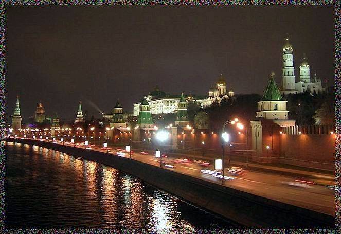 Кремль, стена, ночь., senjor