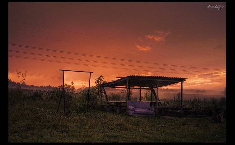 фото, Ромашково, столик, поле, Денис Клюев, Денис Клюев