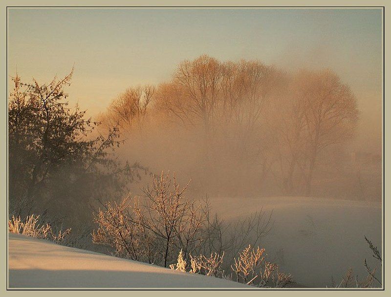 Оранжевый туман фото превью