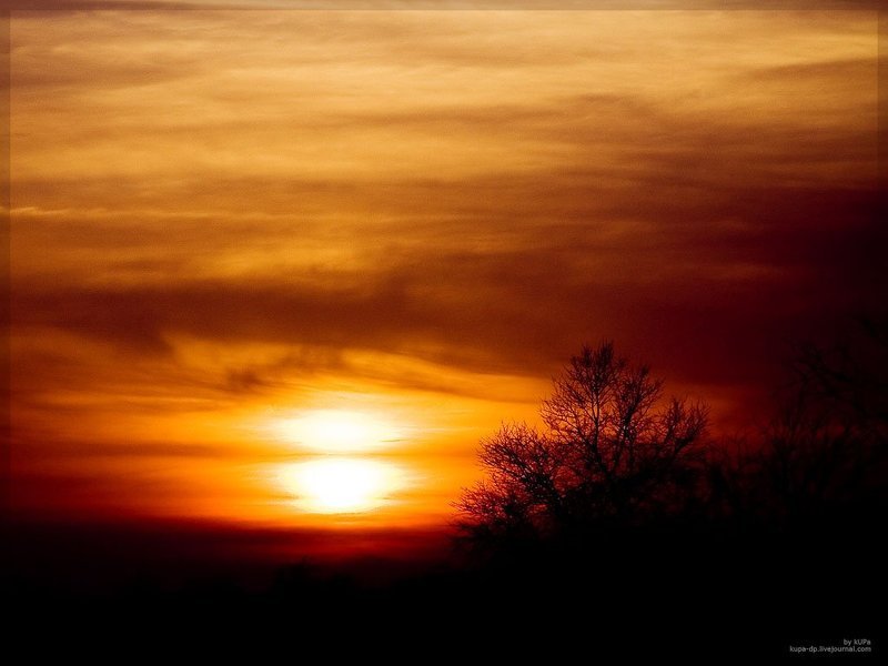 Днепропетровск, Nature, Закат, kUPa Огненная планета фото превью